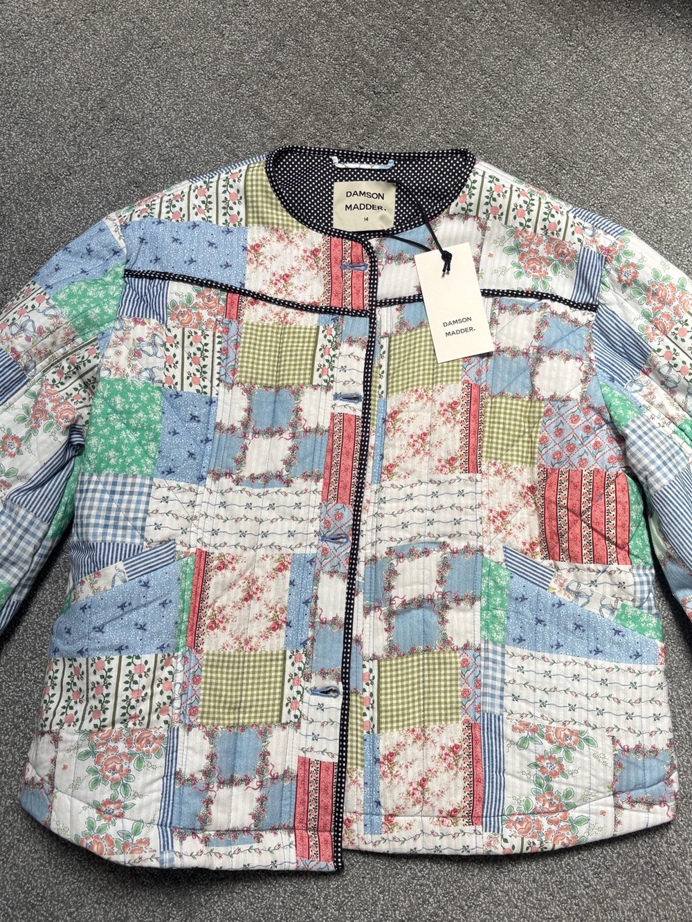 Damson Madder Patchwork Quilted Jacket - Multicolor